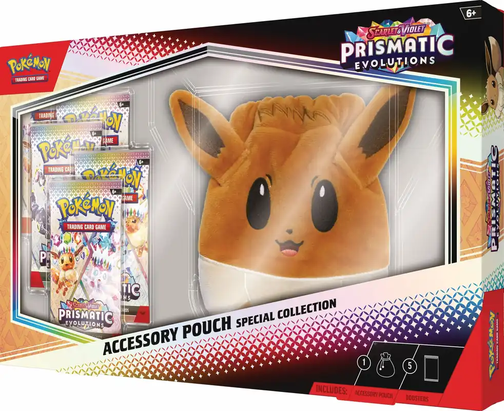 Pokémon TCG Scarlet & Violet - Prismatic Evolutions Accessory Pouch Special Collection | Ny produkt