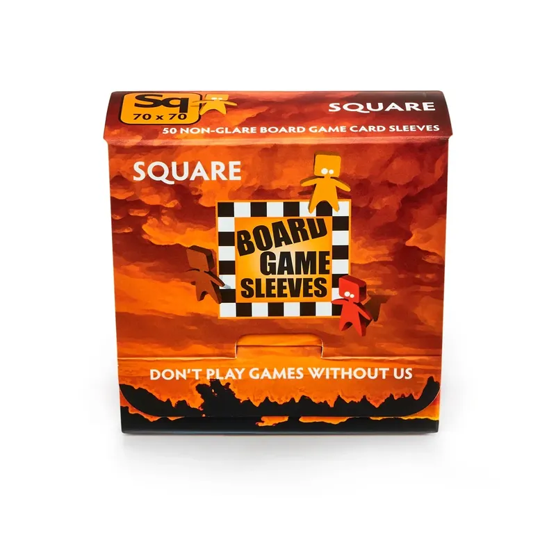 (70x70mm) Board Game Sleeves - Non-Glare SQUARE 50 pack | Superpris