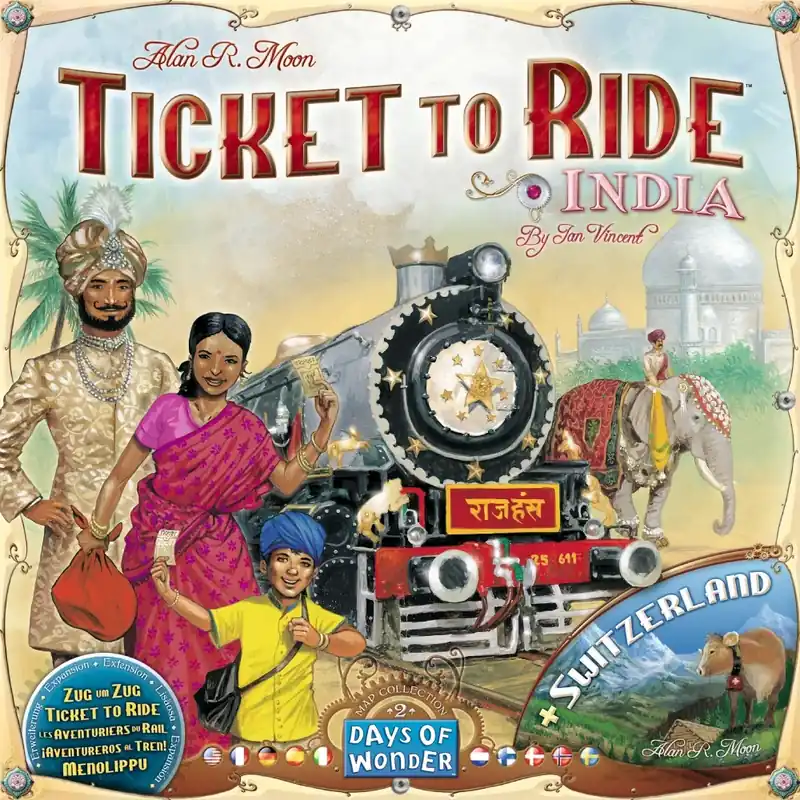 Ticket to Ride Map Collection Volume 2 - India & Switzerland | Riktigt fynd