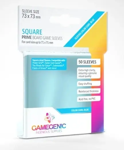 (73x73 mm) Gamegenic - PRIME Square Sleeves - Lägg i varukorg