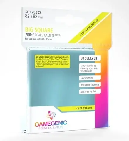 Nyligen tillagt | (82x82 mm) Gamegenic - PRIME Big Square Sleeves