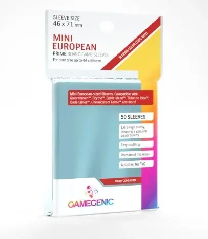 (46x71 mm) Gamegenic - PRIME Mini European Sleeves | Specialerbjudande