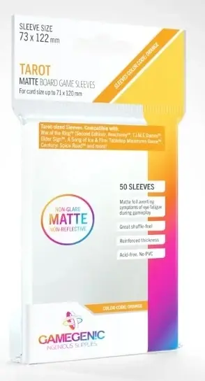 (73x122 mm) Gamegenic - Matte Tarot Sleeves | Passa på nu