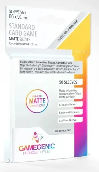 Missa inte erbjudandet | (66x91 mm) Gamegenic - Matte Standard Card Game Sleeves