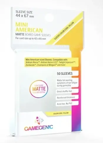 (44x67 mm) Gamegenic - Matte Mini American Sleeves | Nyhet