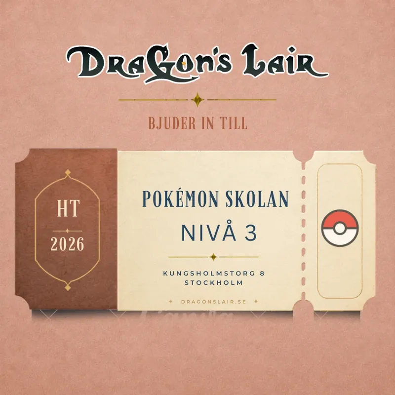Välkommen till Dragon‘s Lair Pokémonskola – Nivå 3 - Nytt hos oss