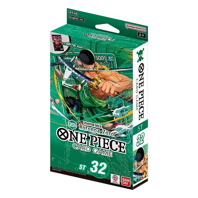 Försäljningssuccé - One Piece Card Game ST32 Starter Deck - Green Roronoa Zoro