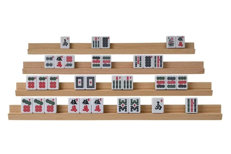 Wooden Mah Jongg tile rack, 35 cm (6697) - Storsäljare