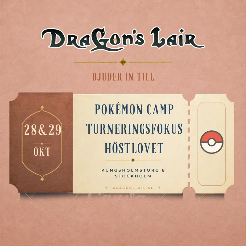 Kan beställas online - Pokémon Camp – Turneringsfokus på Höstlovet