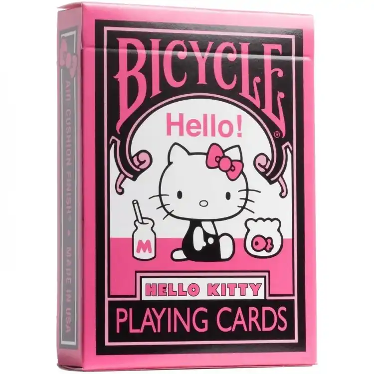 Bicycle Hello Kitty Black Pink Playing Cards Deck | Toppkvalitet