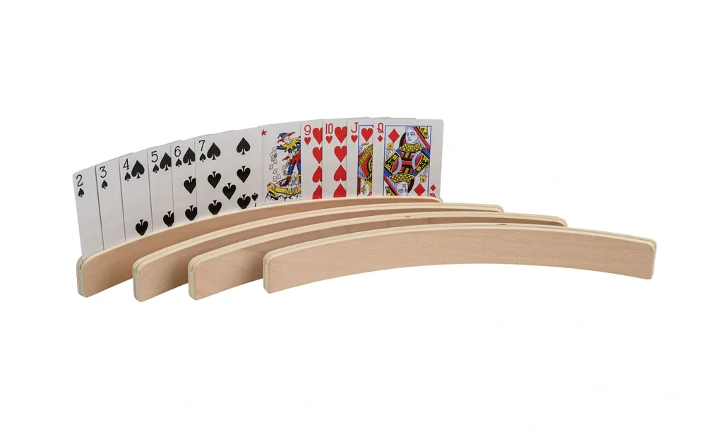 Efterfrågad - Wooden card holder, set of 4, 35 cm (6698)