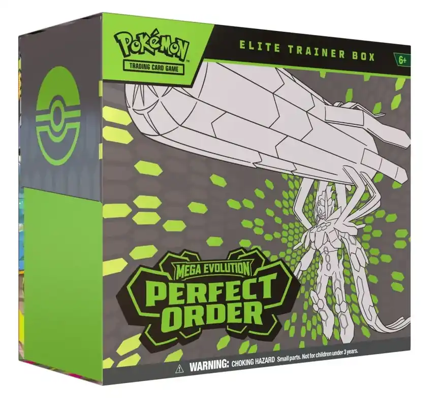Premiumkvalitet | Pokémon TCG Mega Evolution - Perfect Order Elite Trainer Box