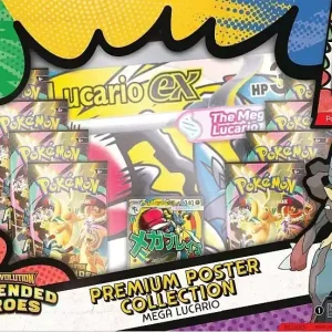 Utförsäljning | Pokémon TCG - Ascended Heroes Premium Poster Collection Mega Lucario (Max 1 per kund)