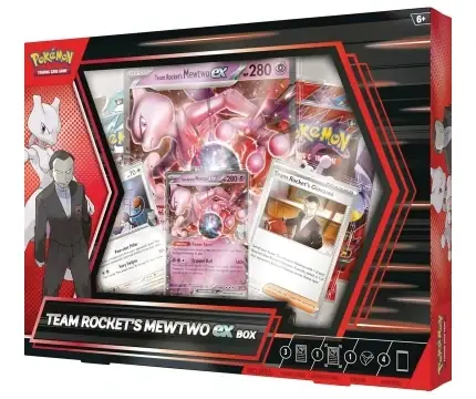 Pokémon TCG Team Rocket‘s Mewtwo ex Box | Utförsäljning