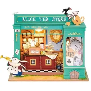 Alice Tea Store - DIY Miniature House, Bookshelf Decoration Kit - Rolife | Ny produkt