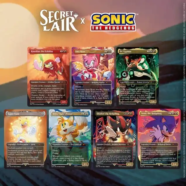 Kampanjpris - Magic the Gathering Secret Lair x Sonic Friends and Foes!
