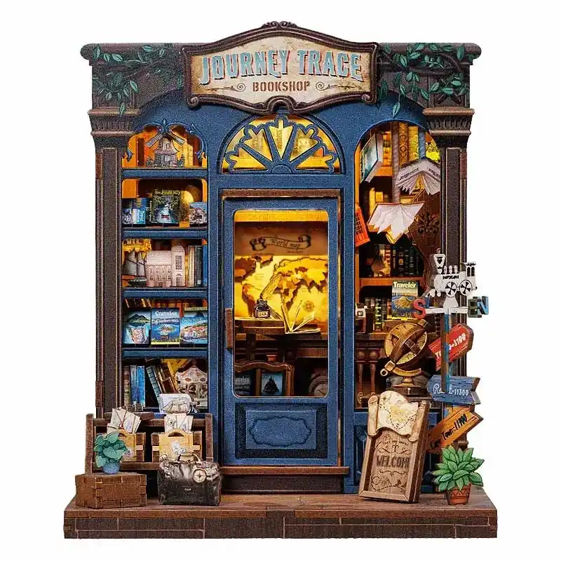 Endast idag - Journey Trace Bookshop Book Nook Kit Cutebee Cutebee