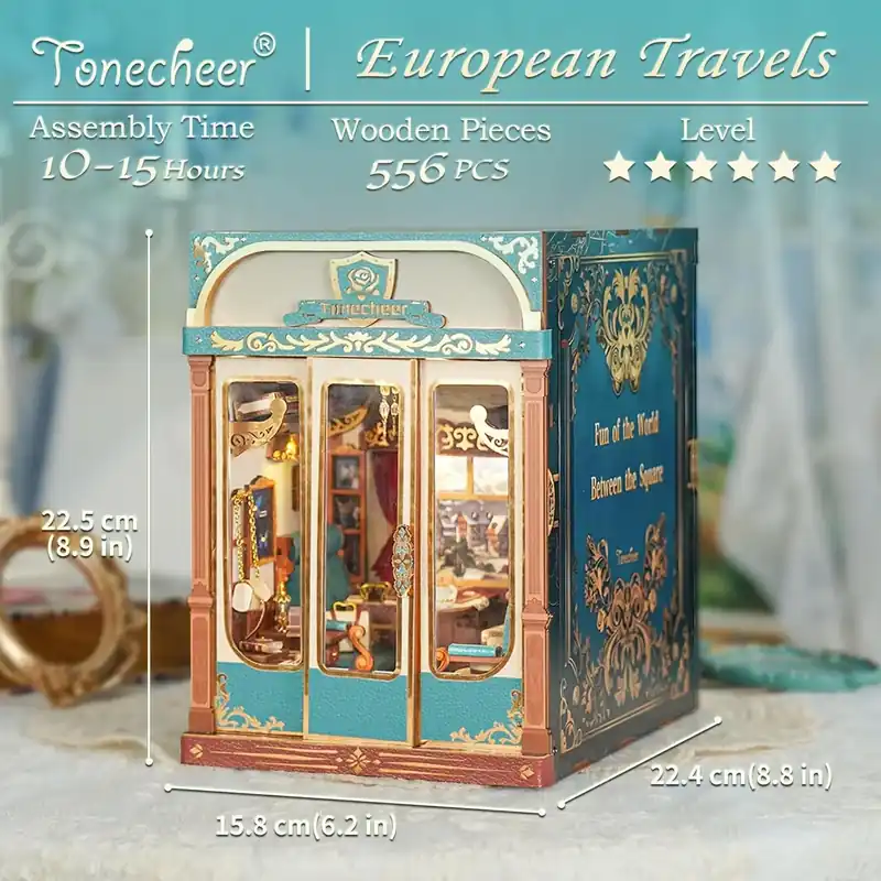 Rabatt - European Travels, Infinity Train Cabin 3D - Tonecheer