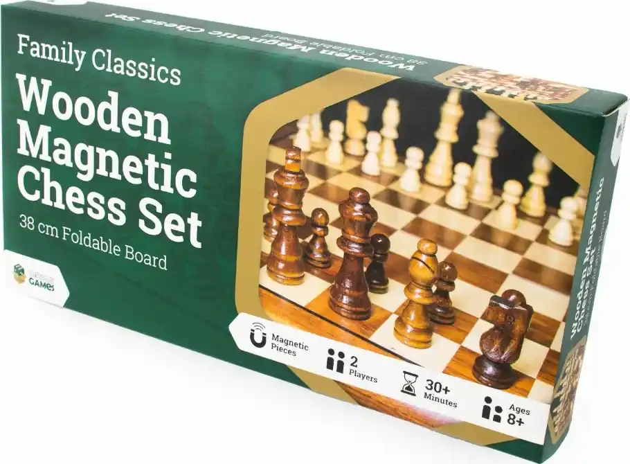 Fyndpris - Classics Wooden Magnetic Chess Set 38 cm