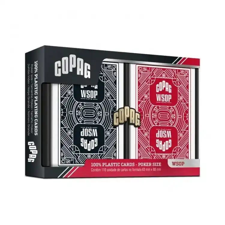 Copag Wsop Jumbo Index Double Plastic playing cards - Nyligen lanserat