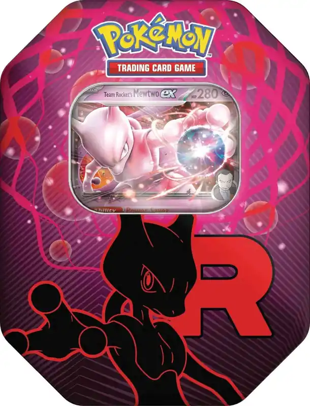 Pokémon TCG Team Rocket Tin Mewtwo - Toppkvalitet