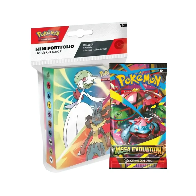 Pokémon TCG - Mega Evolution Mini Portfolio + Booster - Kan beställas