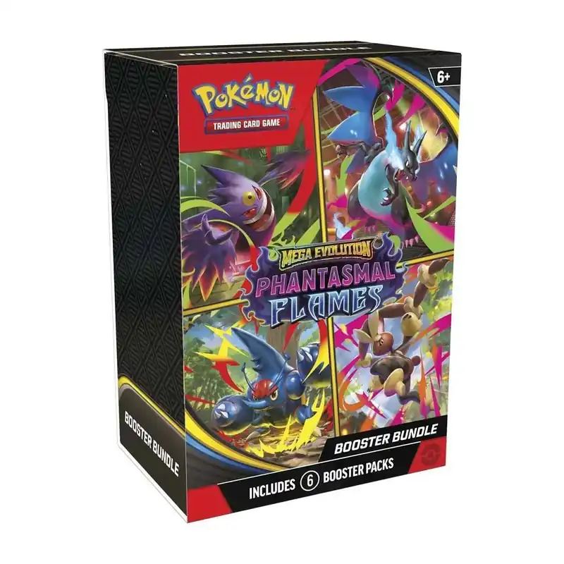 Erbjudande | Pokémon TCG - Phantasmal Flames Booster Bundle (6 Boosters) (Max 2 per kund)