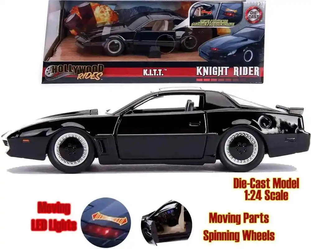 Favorit | Knight Rider Kitt 1982 Pontiac Firebird Trans Am Lampor 1/24 Metallgjuten Modell