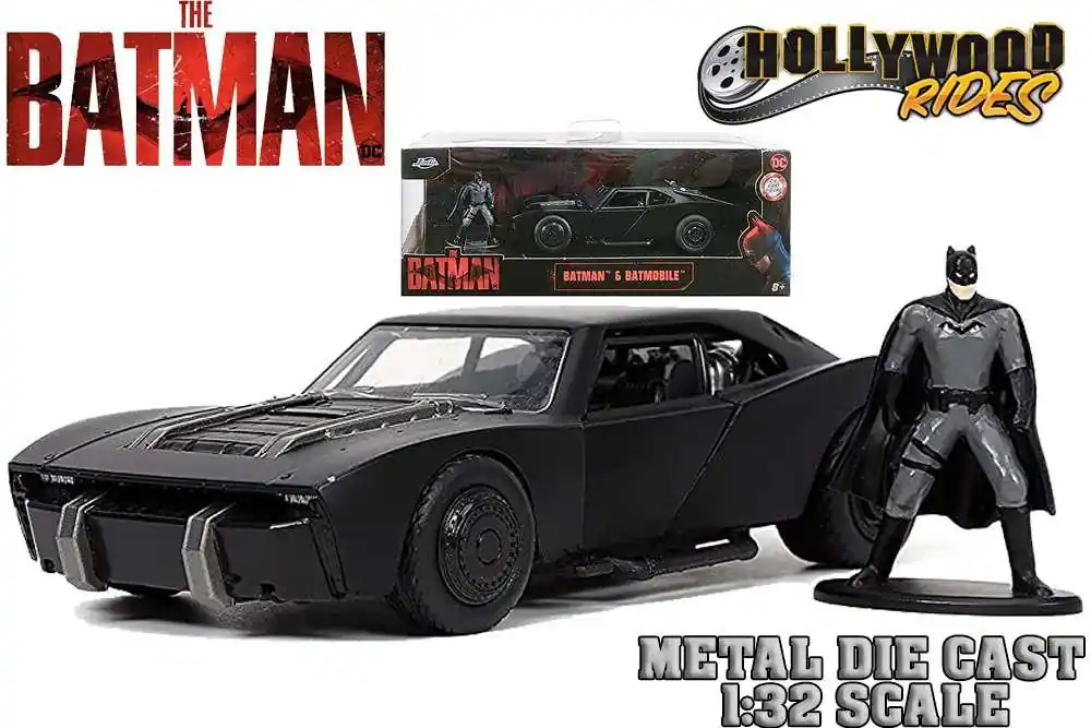 Kanonerbjudande - Batman 2022 - Batmobile med Batman - 1 32 Die-Cast Modell
