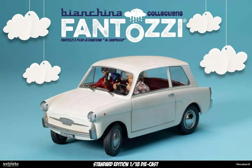Favorit hos kunderna | Fantozzi e filini la bianchina al campeggio 1/18 die-cast standard edition