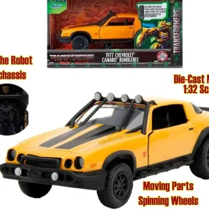 Transformers Rise of the Beasts - 1977 Chevrolet Camaro Bumblebee - 1 32 Die-Cast Modell | Riktigt fynd