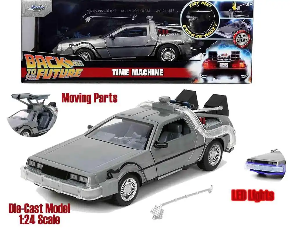 Kampanjen går snart ut | Back to the Future Part 1 - 1982 DeLorean DMC-12 1 24 Die-Cast Model