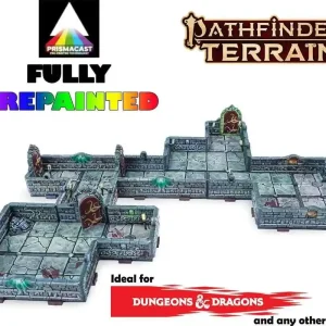 Professionell kvalitet | Dungeons & Lasers Pathfinder Avskyvåningsvalv - Prismacast Färdigmålade Terränger