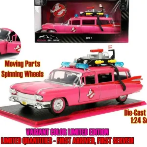 Spara nu | Ghostbusters - Ecto-1 rosa variant - begränsad upplaga - 1 24 die-cast modell