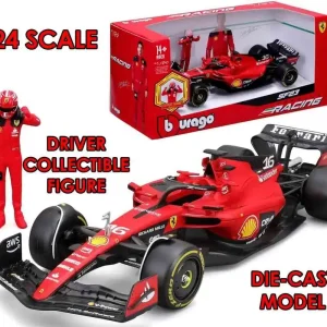 F1 Ferrari SF-23 med Leclerc-figur - 1 24 die-cast modell - Beställ direkt