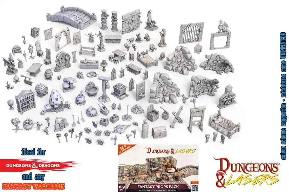 Dungeons & Lasers Fantasy Props Miniature Pack | Reapris