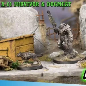 Reapris - Fww x-01 Survivor & Dogmeat - Fallout Samlarfigur