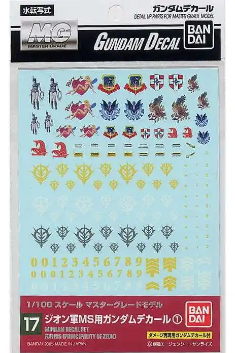 Favorit hos kunderna | Gundam Decal MG Multi Zeon