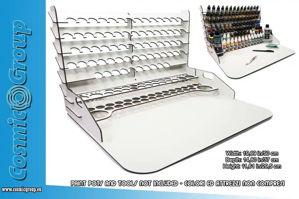 Målarställ och arbetsstation med vertikal förvaring 50x37 cm | Deal