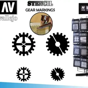 Stencil STSF001 Gear Markings 125 | Rabatt