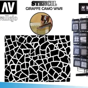 Endast ett fåtal kvar | Stencil Stcam003 Giraffe Camo WWII