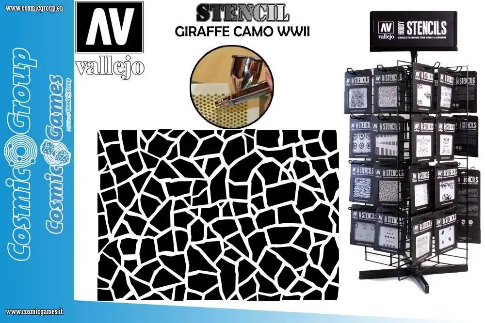 Endast ett fåtal kvar | Stencil Stcam003 Giraffe Camo WWII