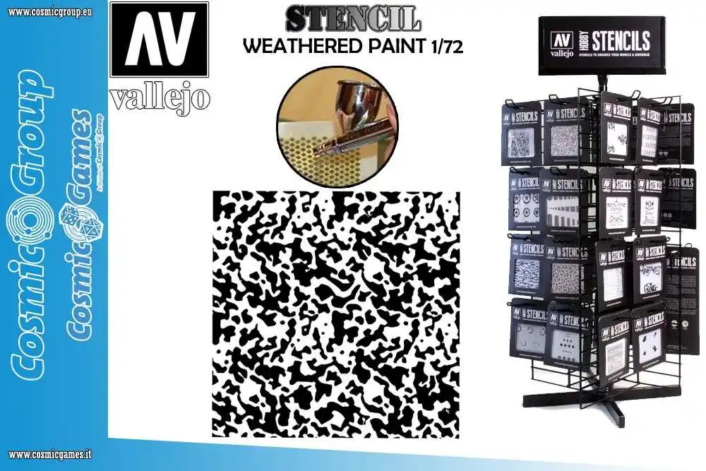 Snabb frakt - Stencil Stair002 Weathered Paint 1/72