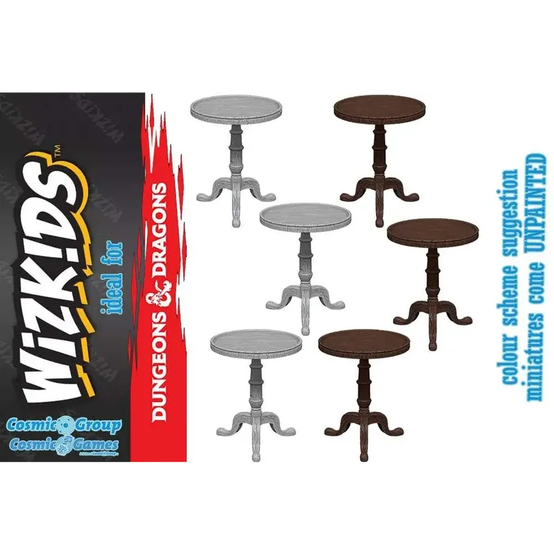 WizKids Mini Round Tables - Små Runda Bord i Plast | Riktigt fynd