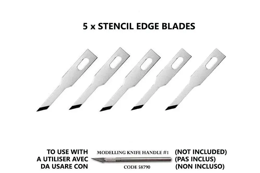 Begränsat antal - Stencil Edge Blades Set (5) for No. 1 Handle