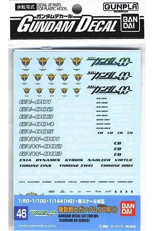 Gundam Dekal Oo Multi 1 Gd46 | Tillverkarpris