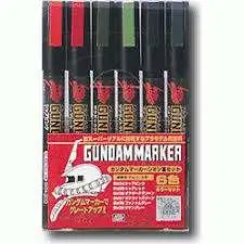 Gundam Marker GMS-108 Zeon Set - Perfekta färger för modeller - Endast ett fåtal kvar