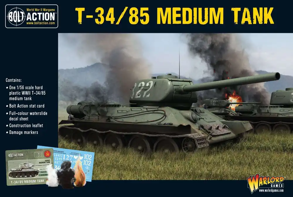 Bolt Action T34/85 Medeltank | Sänkt pris