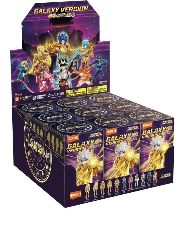 Saint Seiya Gold Zodiac 2 Galaxy Version 04 Blind Box-set (9) - Direkt från fabriken