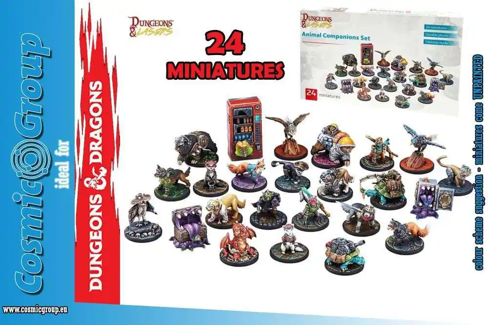 Dungeons & Lasers Animal Companions Miniatures Set - Populärt just nu
